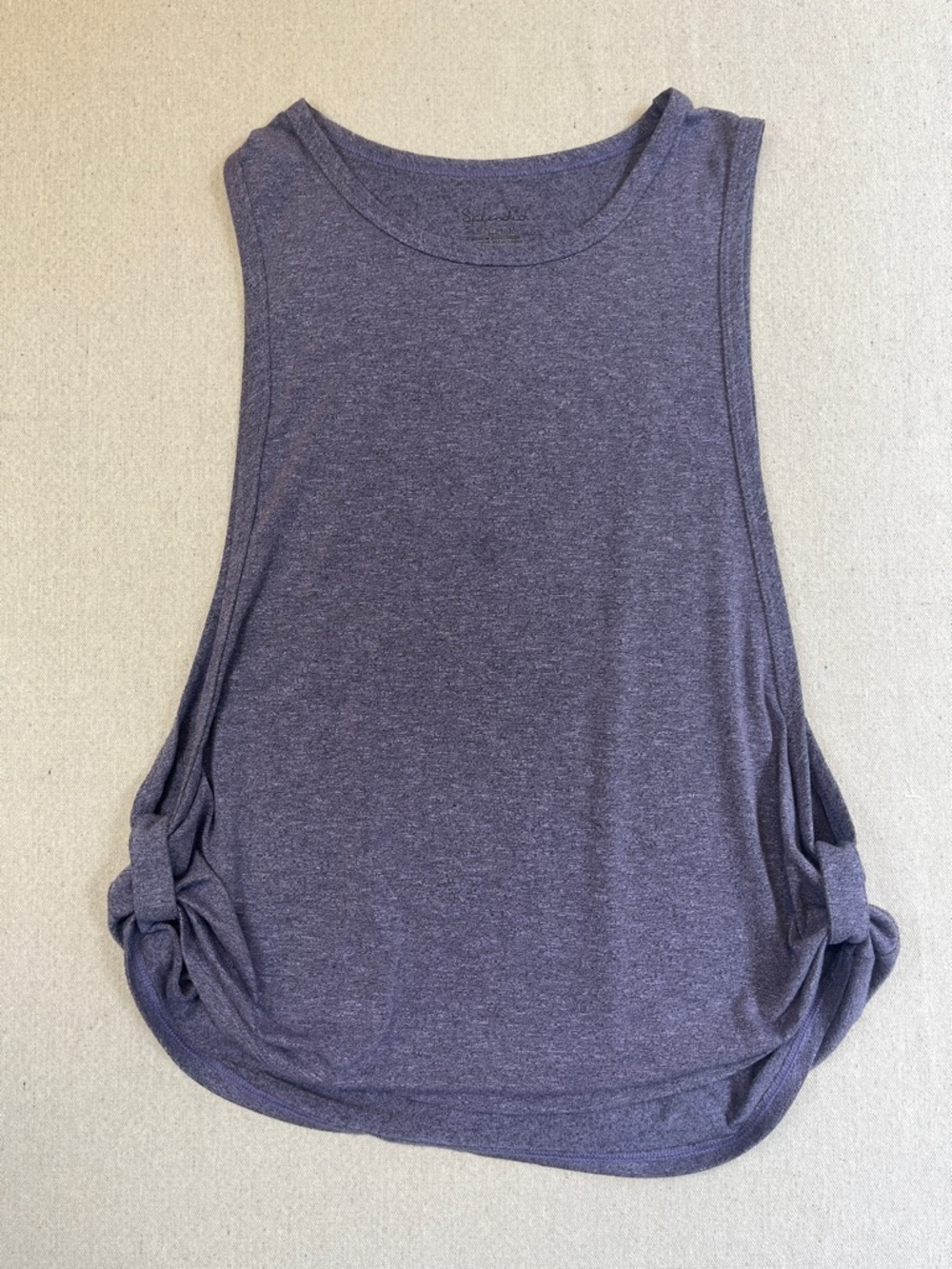 Splendid Heathered Purple Side-Knot Tank